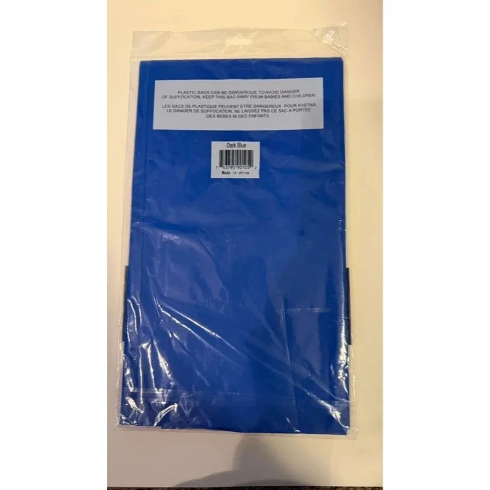 Dark Blue Plastic Tablecloth 54x108 Rectangle Disposable Party Table Cover